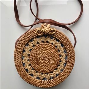 Boho Chic Rattan Bag